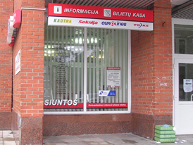Autobusų bilietų ir siuntų skyrius Visagine